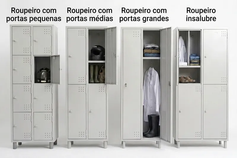 Como escolher o roupeiro de aço certo para atender NR 18 e NR 24 em Cascavel PR