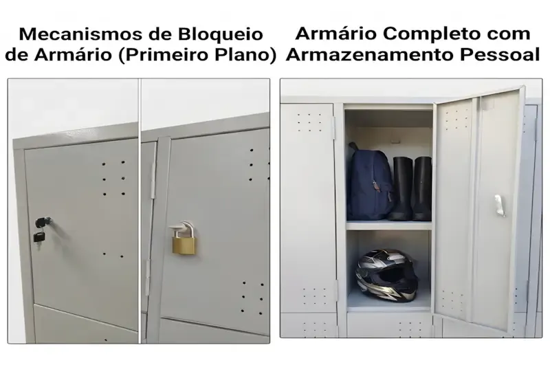 Exigências da NR 18 e NR 24 para vestiário com roupeiro de aço em Cascavel PR