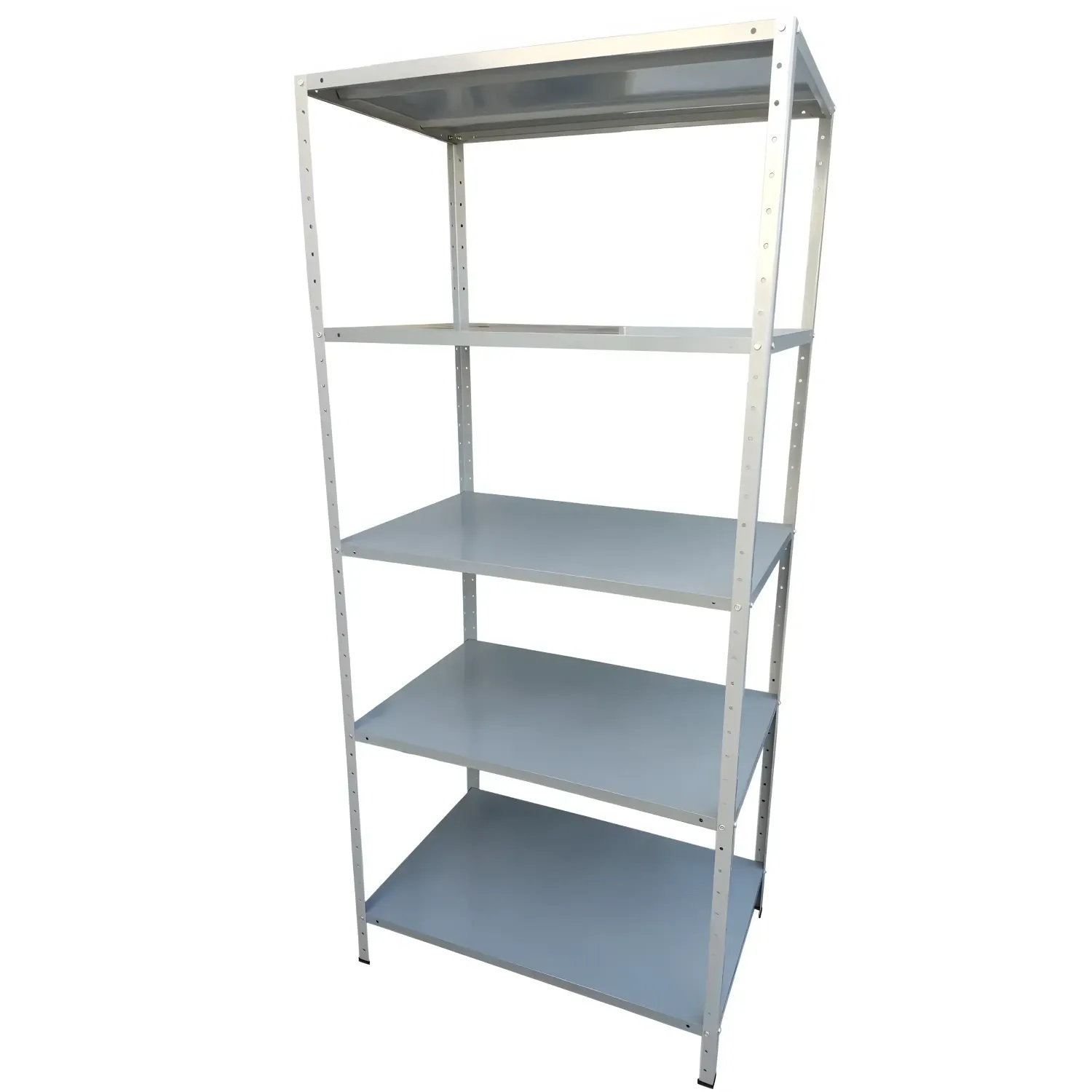 Estante de aço 60cm profundidade com 5 bandejas cinza - preview 1