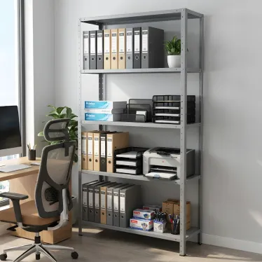 Estante de Aço 30cm profundidade com 5 bandejas cinza - miniatura 2