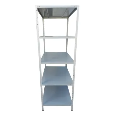Estante de aço 60cm profundidade com 5 bandejas cinza - miniatura 2