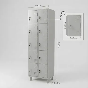 Roupeiro de Aço 10 Portas para Vestiário - miniatura 3