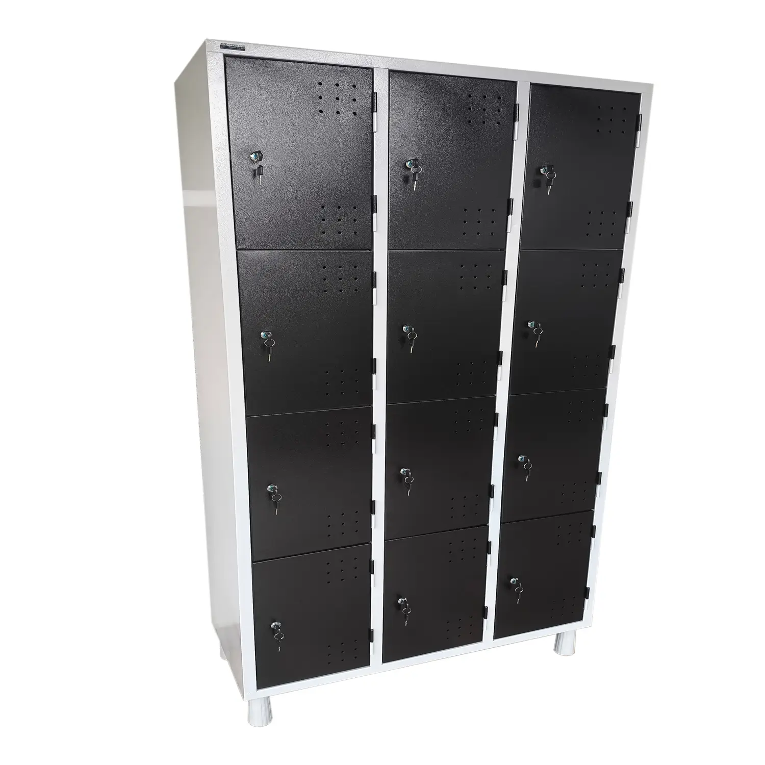 armario para vestiario 12 portas PRETO