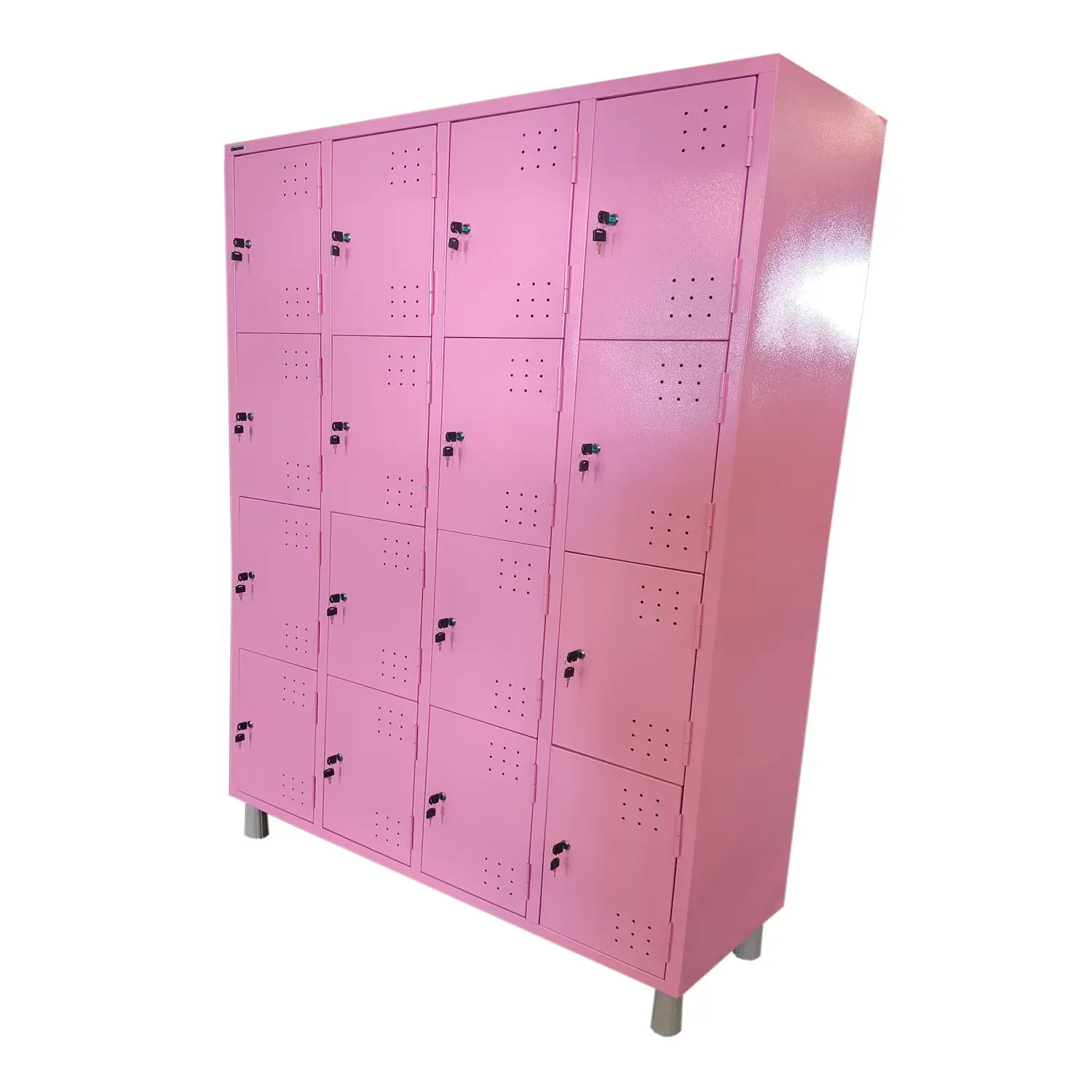 armario para vestiario 16 portas rosa