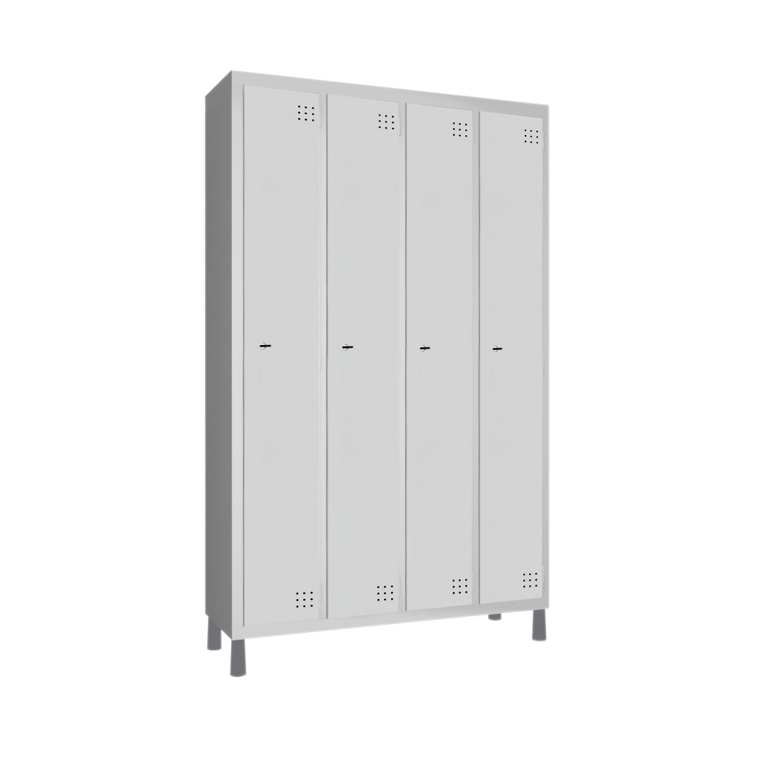 Armário para Vestiário - Roupeiro de Aço 4 Portas Grandes