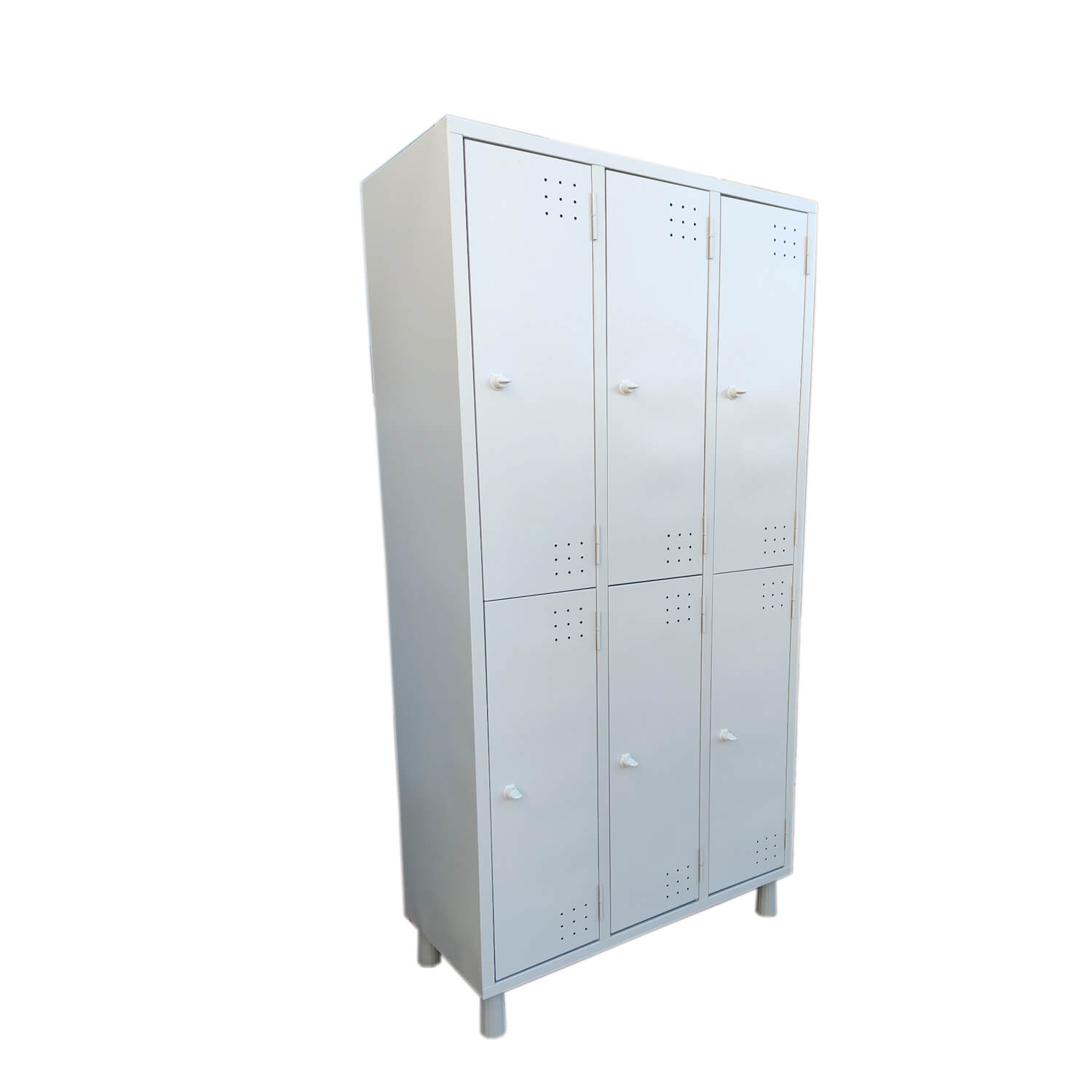 Armário para Vestiário - Roupeiro de Aço 6 Portas Medias