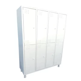Armário para Vestiário - Roupeiro de Aço 8 Portas Medias