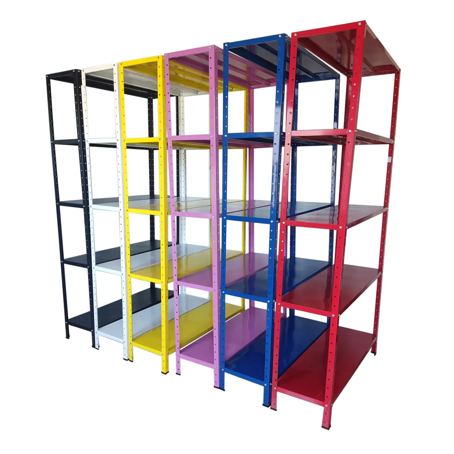 Estante de aço de 30 colorida